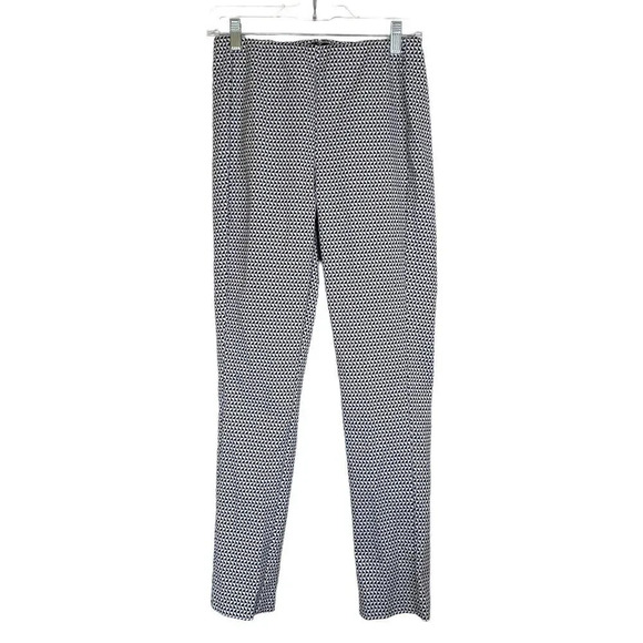 THEORY Navalane Arlington Ankle Pants Ink and Ivory Size 4 Office Professional - Picture 2 of 8